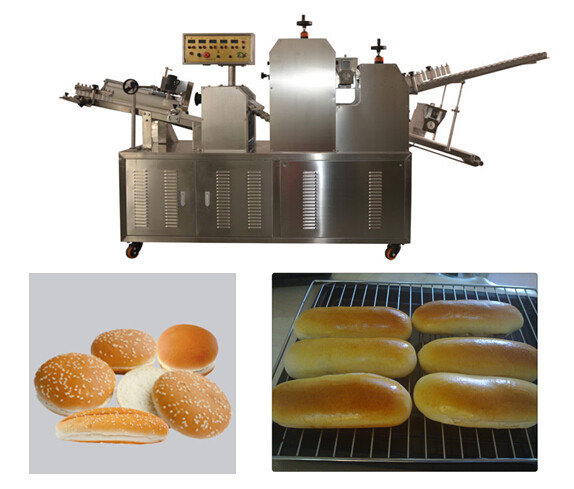 Doppelscheibe-Brot-Teigherstellungs-Maschine für Bäckerei-Fertigungsstraße des warmen Würstchens