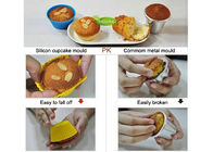 Nahrungsmittelgrad-Backen-Wesensmerkmale-Silikon-Kuchen formt/Form des Silikon-kleinen Kuchens
