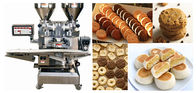 2 horizontales Trichter-Plätzchen, das Maschine für gerollte Torten, Keks-Hersteller-Maschine herstellt