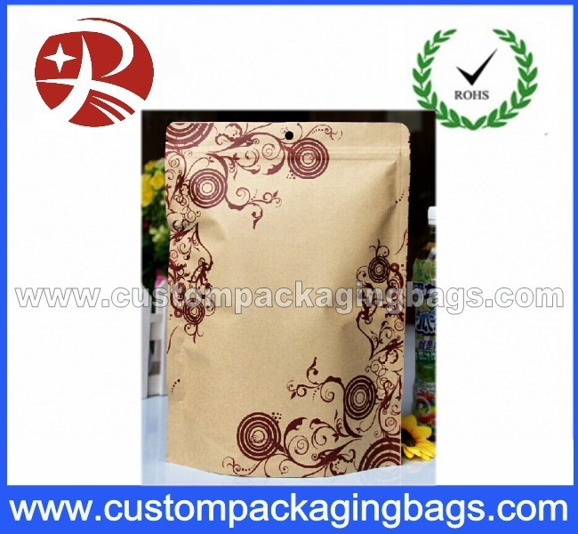 Kundengebundene Kraftpapier-Papiertüten für Nahrungsmittelverpackung